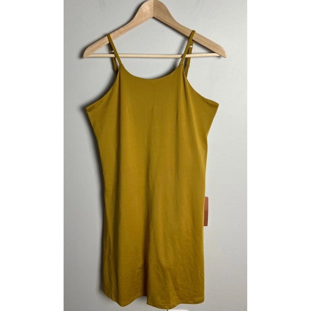 Girlfriend Collective Naomi Athletic Tank Dress Size XXXL Saturn Mustard Women’s